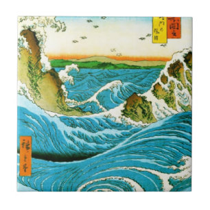 Azulejo De Cerâmica Ondas Japonesas Naruto Redemoinho Oceano Arte