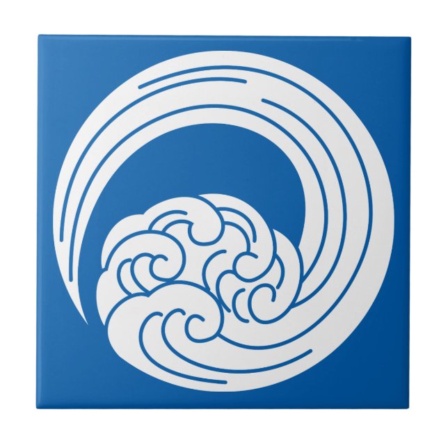 Azulejo De Cerâmica Ondas torcidas (Frente)