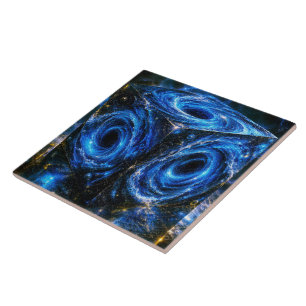 Azulejo De Cerâmica Onde os Universos se Voltam para Dentro - Retrato 