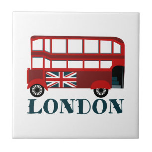 Azulejo De Cerâmica Ônibus de Londres