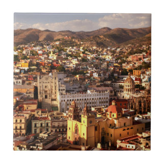 Azulejo De Cerâmica Opinião da cidade de cima de