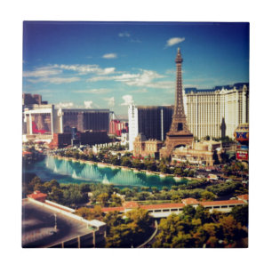 Azulejo De Cerâmica Opinião da tira de Las Vegas