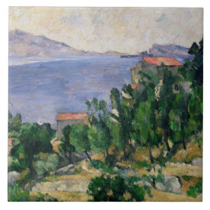 Azulejo De Cerâmica Opinião de Paul Cezanne da montagem