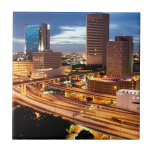 Azulejo De Cerâmica Opinião do centro da cidade