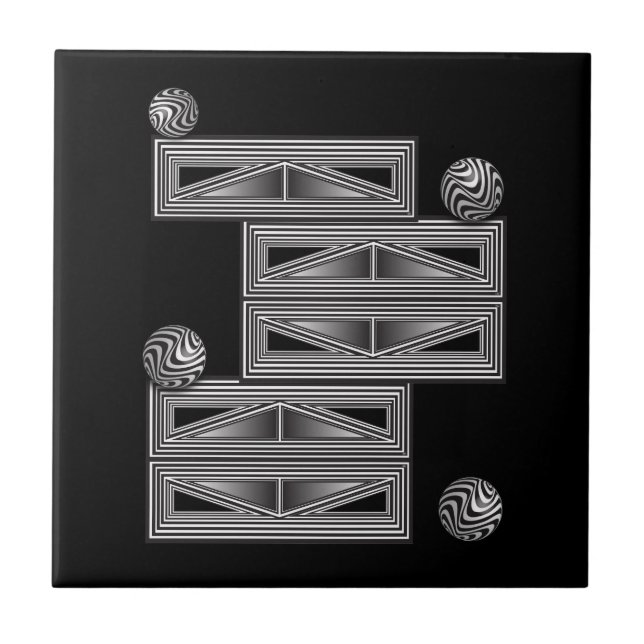 Azulejo De Cerâmica Óptica através de Formas  (Frente)