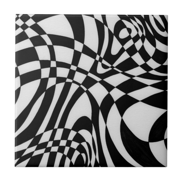 Azulejo De Cerâmica Óptica nº 1 de Michael Moffa (Frente)