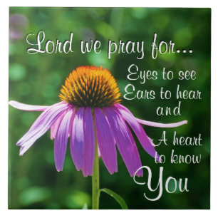 Azulejo De Cerâmica Oração para que os olhos a ver e as orelhas