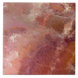 Azulejo De Cerâmica Orange Crackle Pastel Ceramic Tile
