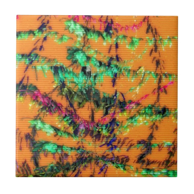 Azulejo De Cerâmica Orange You Glad (Frente)