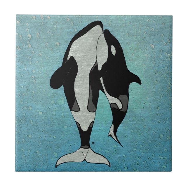 Azulejo De Cerâmica Orca Blue (Frente)