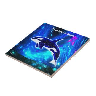 Azulejo De Cerâmica Orca Cósmica