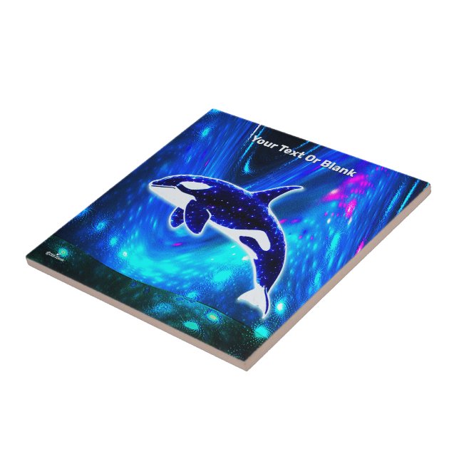 Azulejo De Cerâmica Orca Cósmica (Lateral)