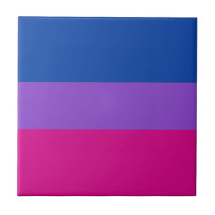 Azulejo De Cerâmica Orgulho bissexual, faixas negras, orgulho LGBTQ