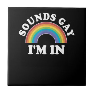 Azulejo De Cerâmica Orgulho gay para Camisas Masculinas Mulheres LGBT