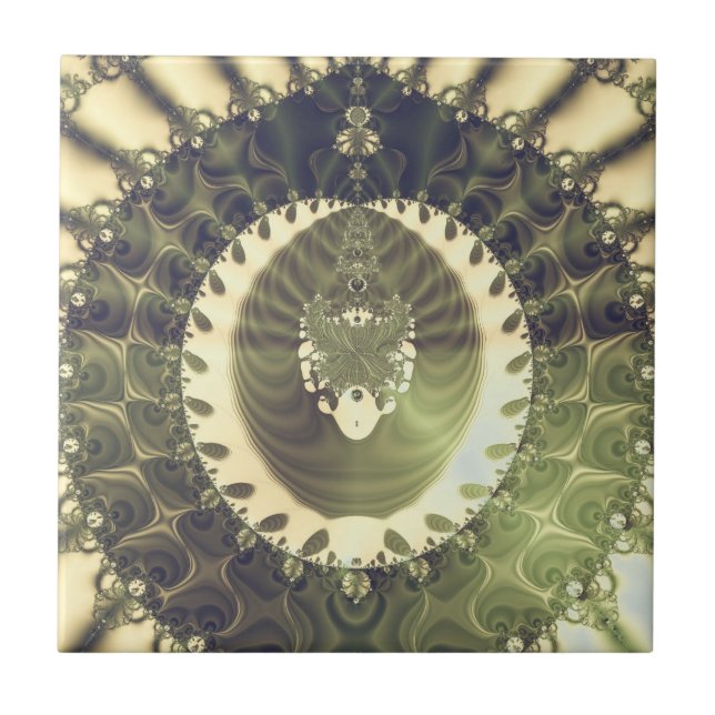 Azulejo De Cerâmica Oriental Sun (Frente)