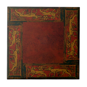 Azulejo De Cerâmica Original antigo quatro do design de quatro