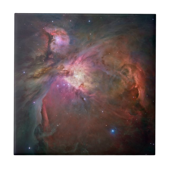 Azulejo De Cerâmica Orion Nebula Hubble telescope space universe cosmo (Frente)