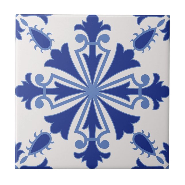 Azulejo De Cerâmica Ornamentado Bloom (Frente)