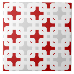 Azulejo De Cerâmica Ornamental, moderna, pesada, branca, cinza clara