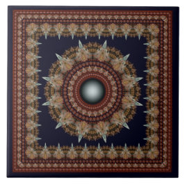 Azulejo De Cerâmica Ornamento esplêndido fractal caleidoscópico