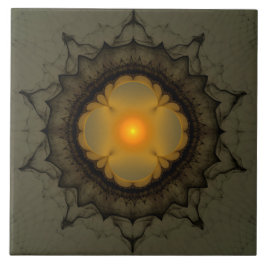 Azulejo De Cerâmica Ornamento místico brilhante