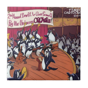 Azulejo De Cerâmica Orquestra Orca Divertida