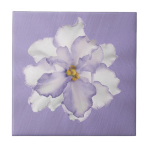 Azulejo De Cerâmica Orquídea bonita da lavanda