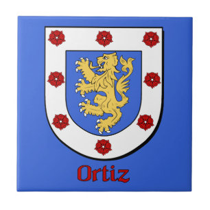 Azulejo De Cerâmica Ortiz Family Shield