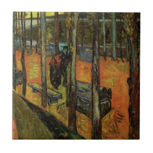 Azulejo De Cerâmica Os Alyscamps (Cemitério) por Vincent van Gogh