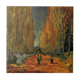 Azulejo De Cerâmica Os Alyscamps (Cemitério) por Vincent van Gogh