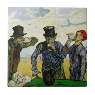 Azulejo De Cerâmica Os Bebedores por Vincent van Gogh