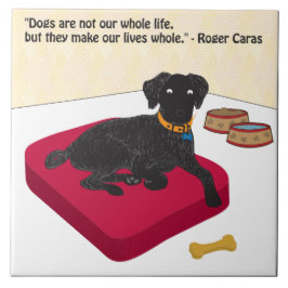 Azulejo De Cerâmica Os cães não são toda a nossa vida.
