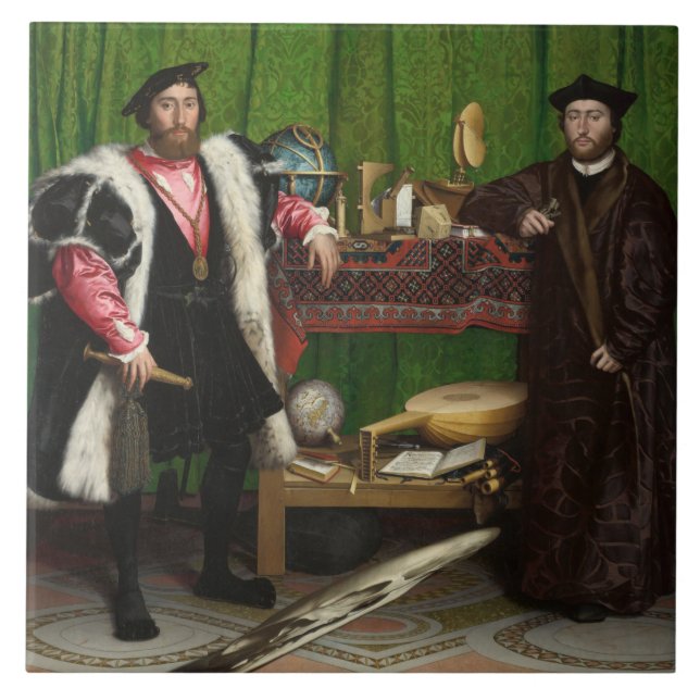 Azulejo De Cerâmica Os embaixadores, Holbein, o jovem (Frente)