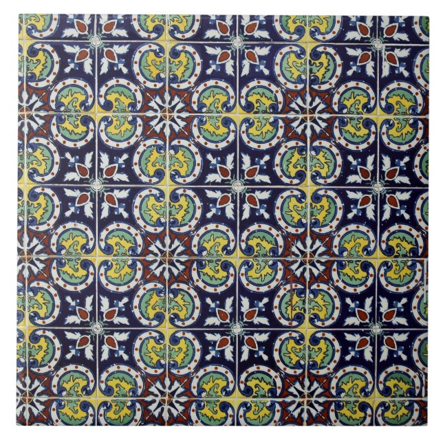 Azulejo De Cerâmica Os espanhóis telham em México (Frente)