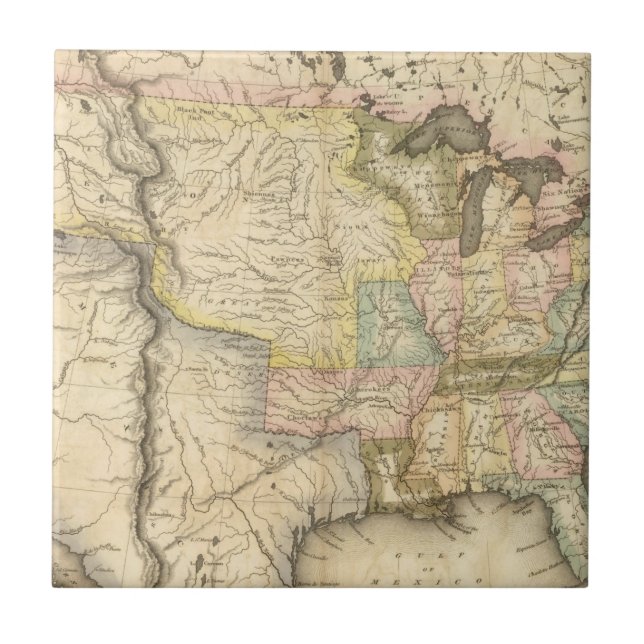Azulejo De Cerâmica Os Estados Unidos 29 (Frente)