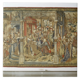 Azulejo De Cerâmica Os filhos Amnon e Absalom de David declaram a