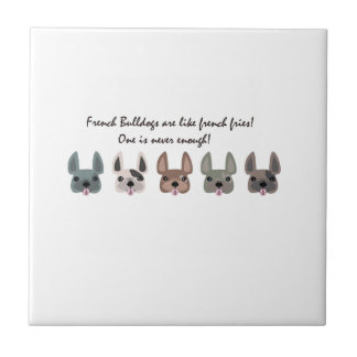 Azulejo De Cerâmica Os Frenchies são como a coleção das batatas fritas