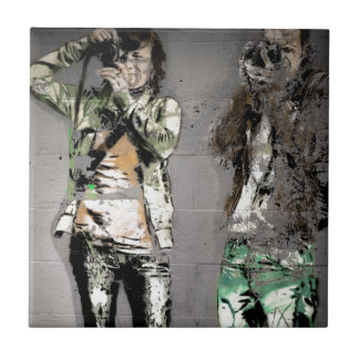 Azulejo De Cerâmica Os grafites do fotógrafo