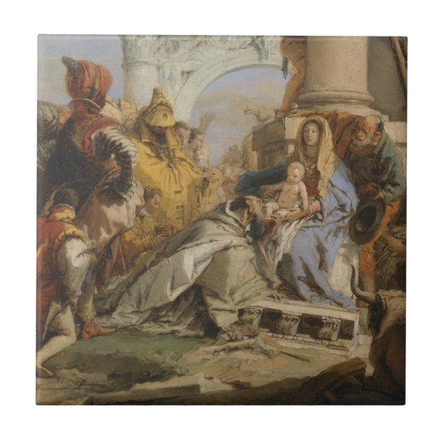 Azulejo De Cerâmica Os Magi (Frente)