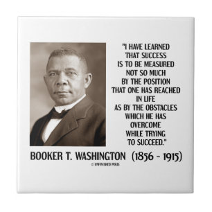 Azulejo De Cerâmica Os obstáculos de Booker T. Washington superados