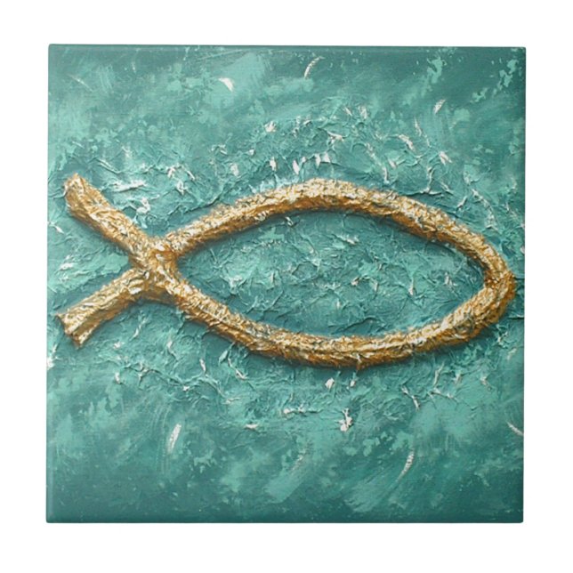 Azulejo De Cerâmica Os peixes (Frente)