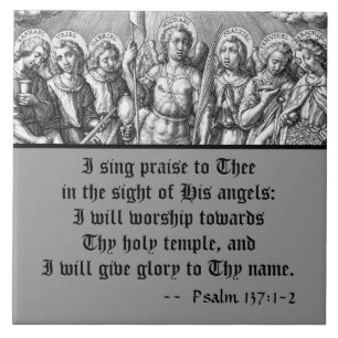 Azulejo De Cerâmica Os Sete Arcanjos (M 034; Engrenagem)