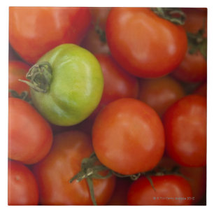 Azulejo De Cerâmica Os tomates vermelhos e verdes com o a para a venda