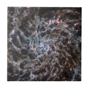 Azulejo De Cerâmica Ossos da Galaxy IC5332 do JWST