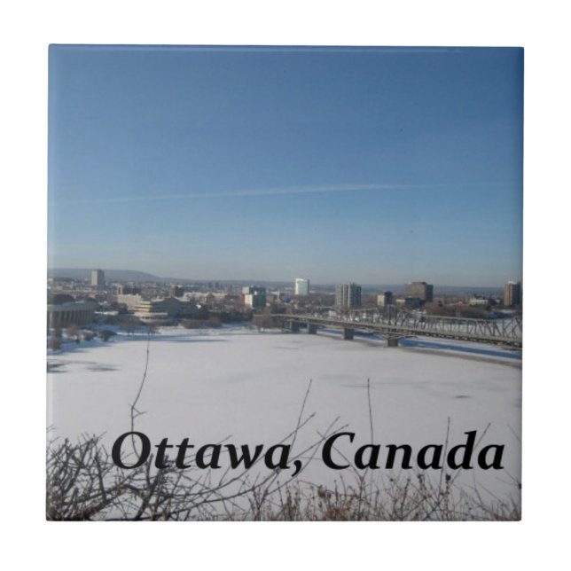 Azulejo De Cerâmica Ottawa Canadá (Frente)