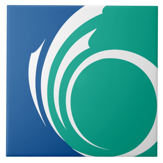 Azulejo De Cerâmica Ottawa Flag on Tile (Frente)