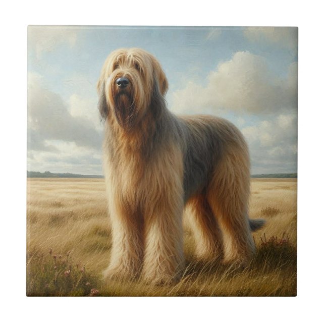 Azulejo De Cerâmica Otterhound (Frente)