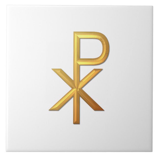 Azulejo De Cerâmica Ouro "3-D" Chiro (Frente)