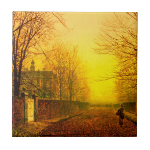 Azulejo De Cerâmica Ouro Autumn John Atkinson Grimshaw
