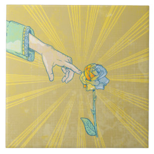 Azulejo De Cerâmica Ouro King Midas Touch